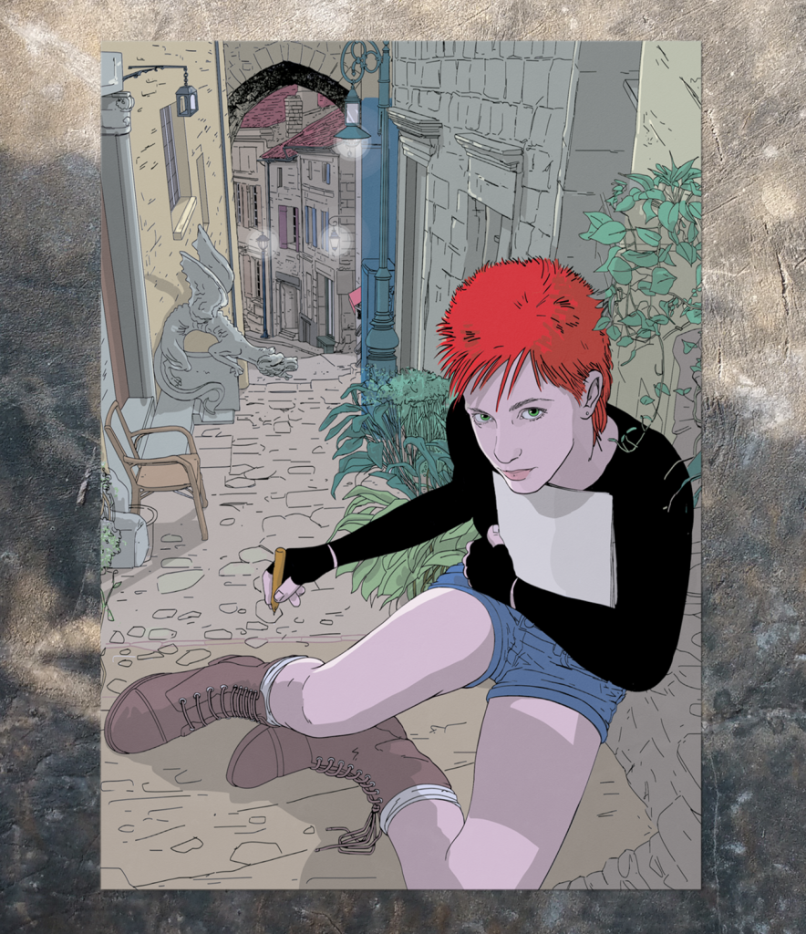 Emma Sketching - 8″×10″ Print